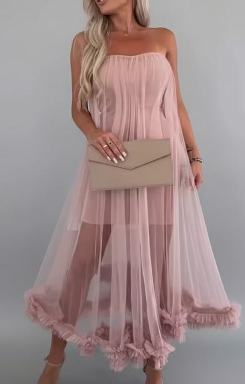 Tulle Strapless Princess Dress