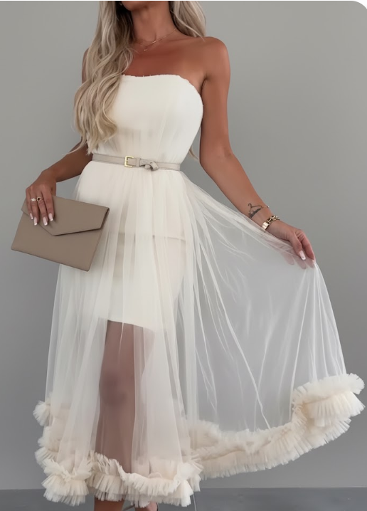Tulle Strapless Princess Dress