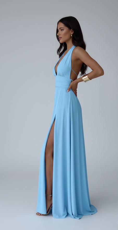 Lexi Long Slit Dress