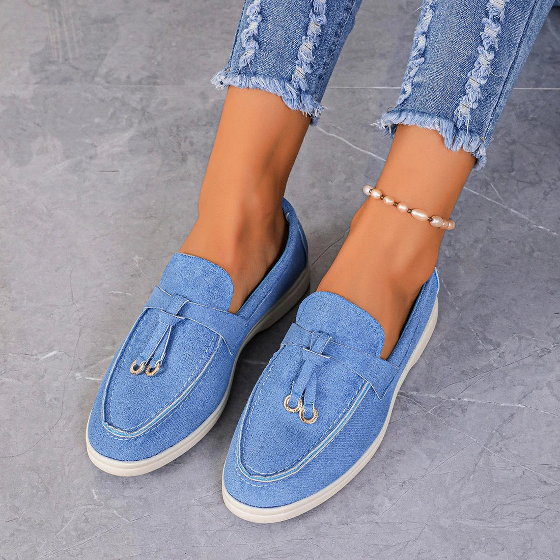 Classic Loop Detail Loafers