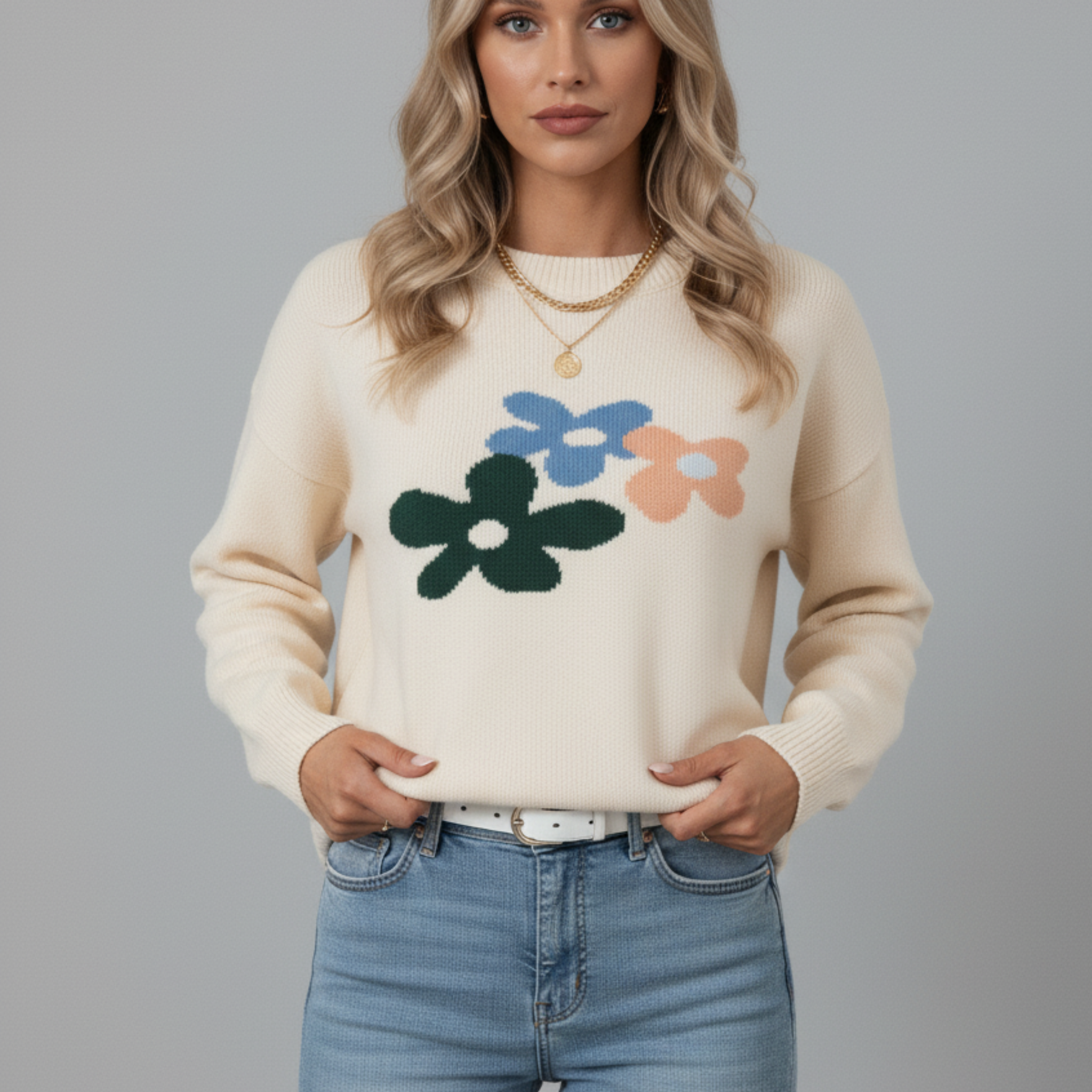 Kasey Floral Sweater
