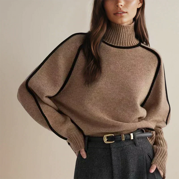 Minimalist Soft Knit Turtleneck Sweater